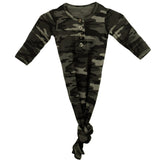 Knotted Baby Gown - Camo - HoneyBug 