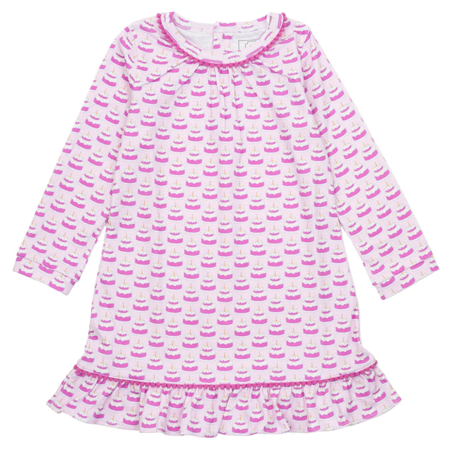 Carlin Girls' Dress - Birthday Cake Pink - HoneyBug 