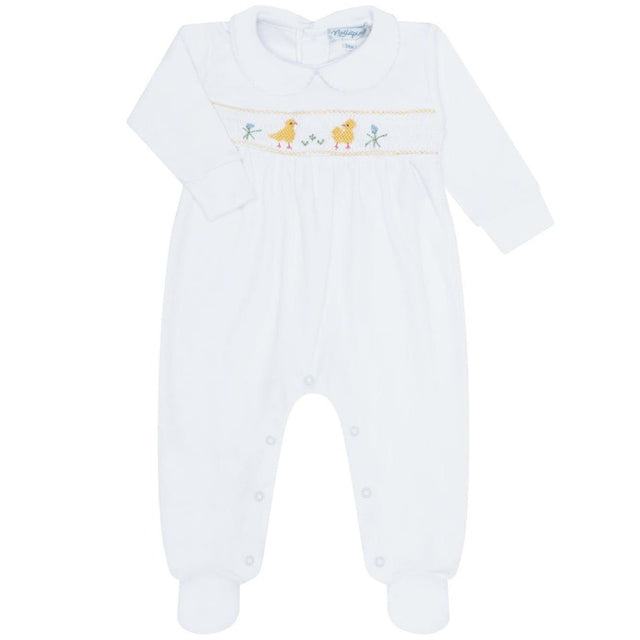 Chicks Smocked Footie - HoneyBug 