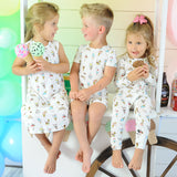 Ice Cream Bamboo Convertible Footie - HoneyBug 