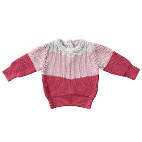 Colorblock Knit Sweater - HoneyBug 
