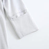 Comfy Gray Zippered Baby Romper - HoneyBug 