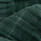 Cotton Muslin Quilted Throw - Evergreen Plaid - HoneyBug 