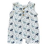 Boy's Sleeveless Romper - HoneyBug 
