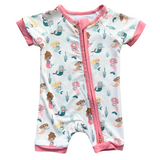 Summer Zip Romper - HoneyBug 