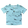Boy's Short Sleeve Henley Shirt - HoneyBug 