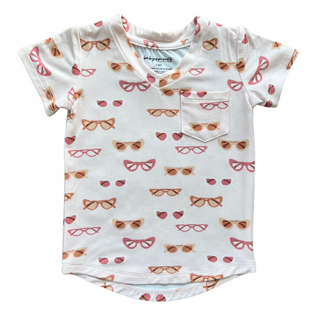 V-Neck Pocket Tee - HoneyBug 