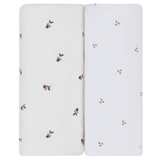 Waterproof Changing Pad Cover | Cradle Sheet Set - Lavender Berry - HoneyBug 