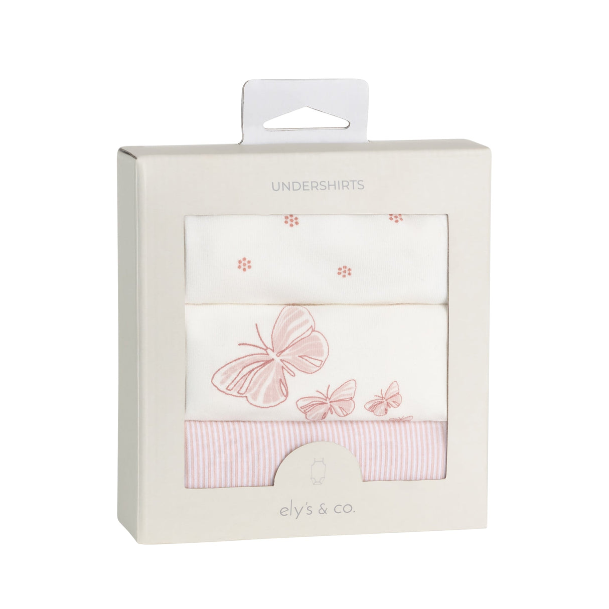 3 Pack Spaghetti Strap Bodysuits - Butterfly - HoneyBug 