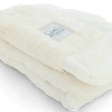 Luxury Satin Border Blanket - Ivory