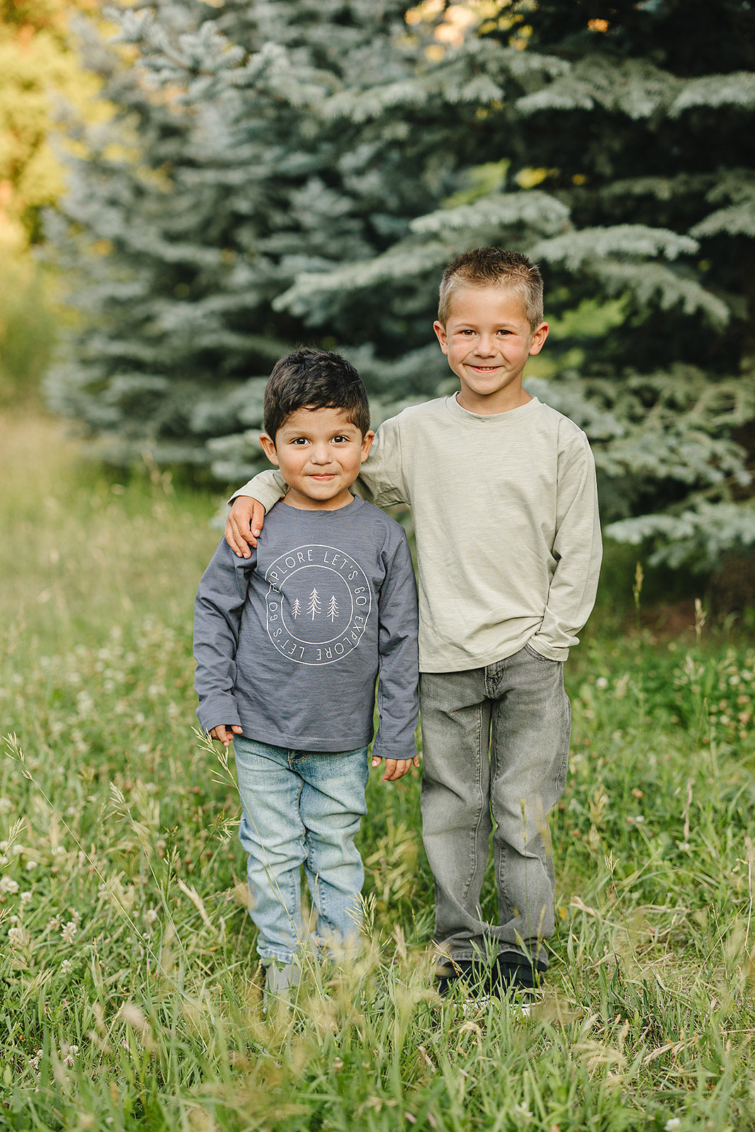 Explore Long Sleeve Cotton Tee - HoneyBug 