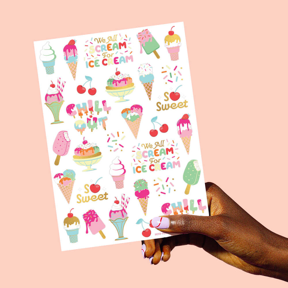 Chill Out Tats - 56 Foil Temporary Tattoos