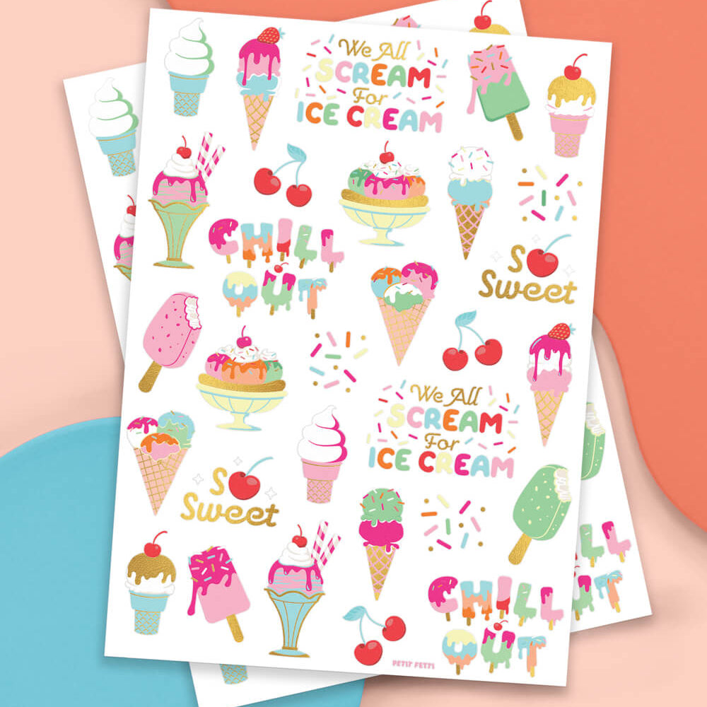 Chill Out Tats - 56 Foil Temporary Tattoos