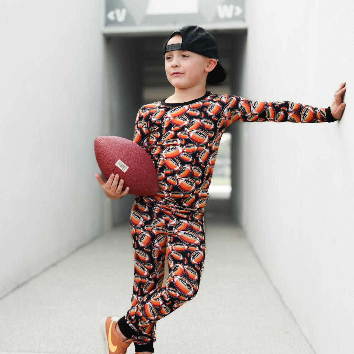 LONG SLEEVE 2 PIECE SETS- Football - HoneyBug 