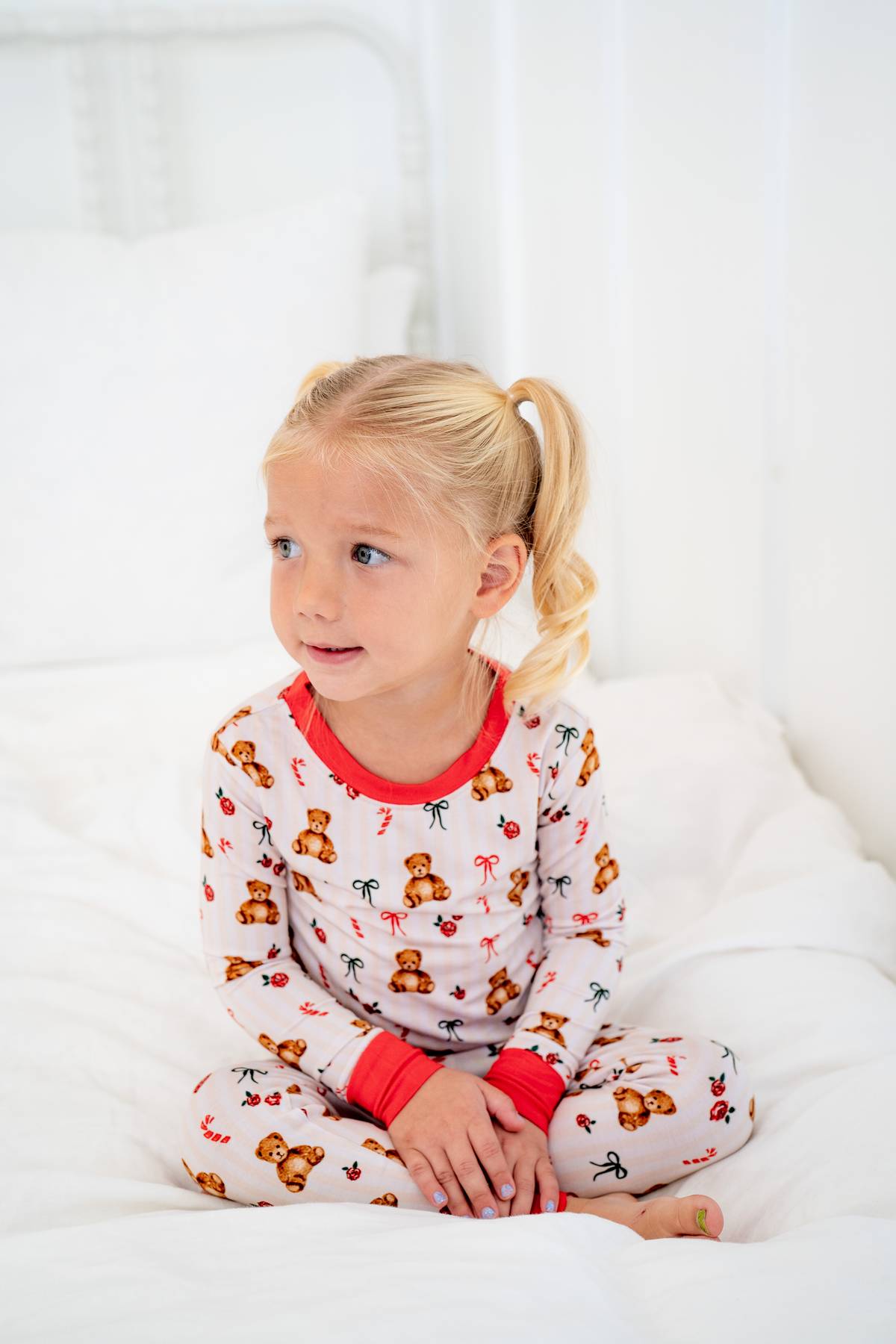 Teddy Bear Christmas | Two Piece Set - HoneyBug 