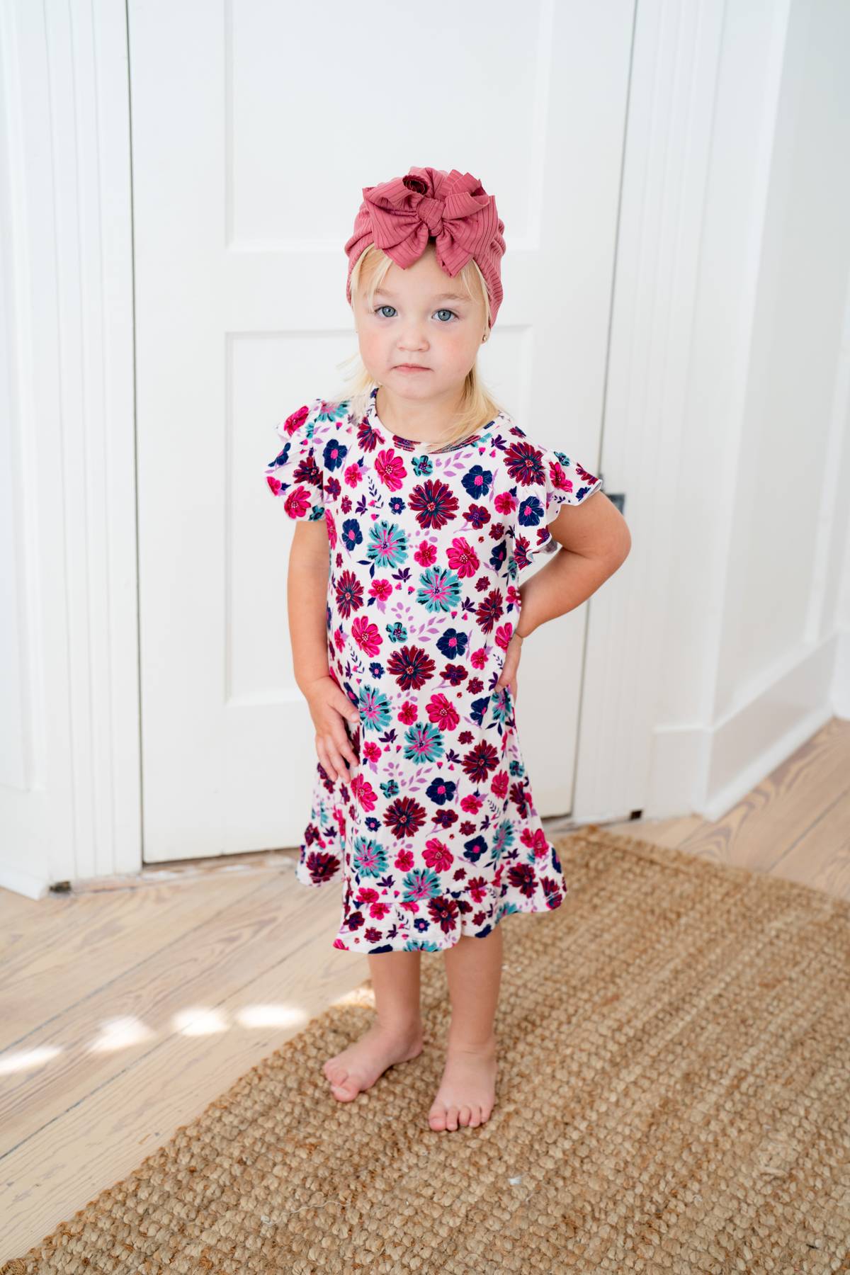 Wild Berry Floral Nightgown - HoneyBug 
