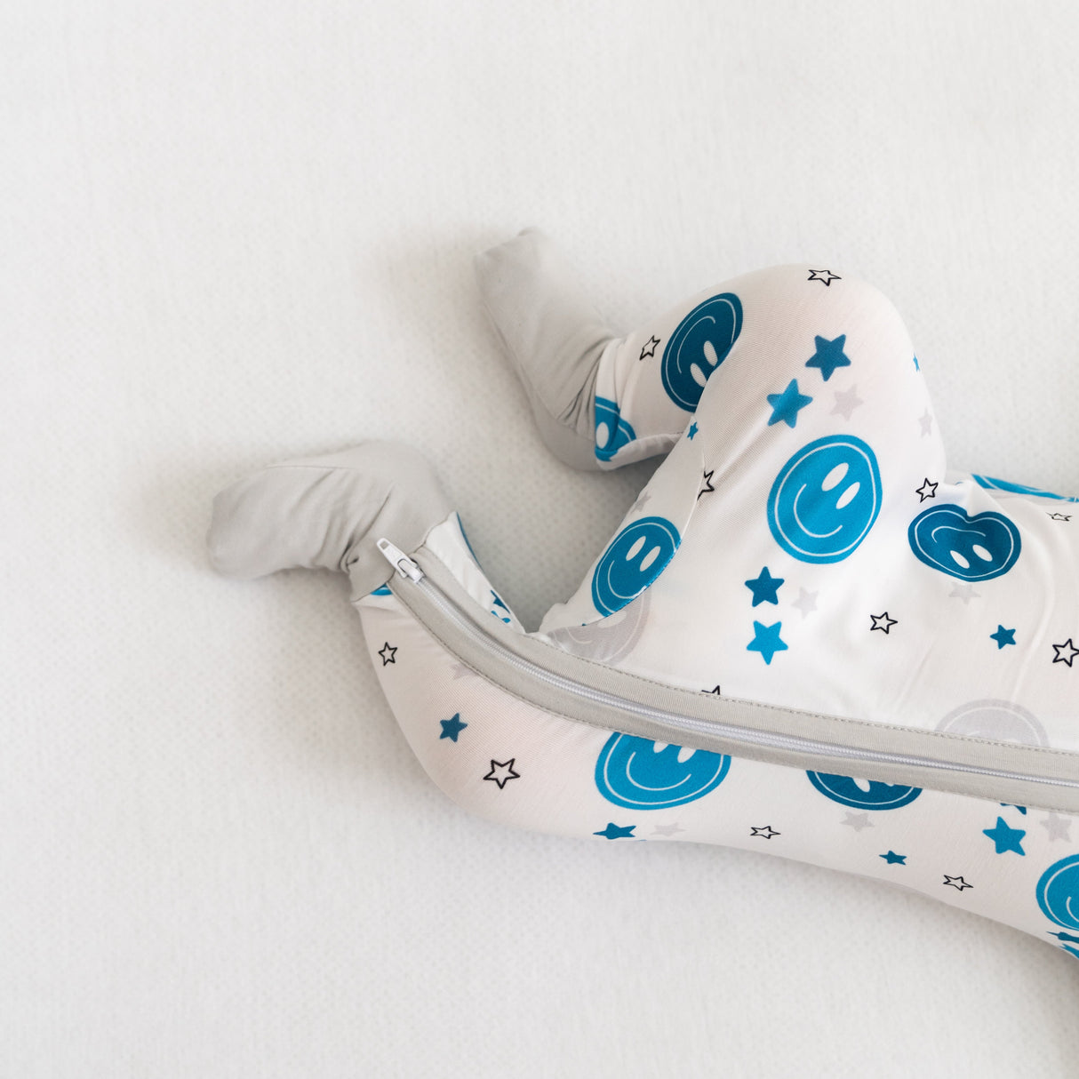 Blue Smiley Coverall