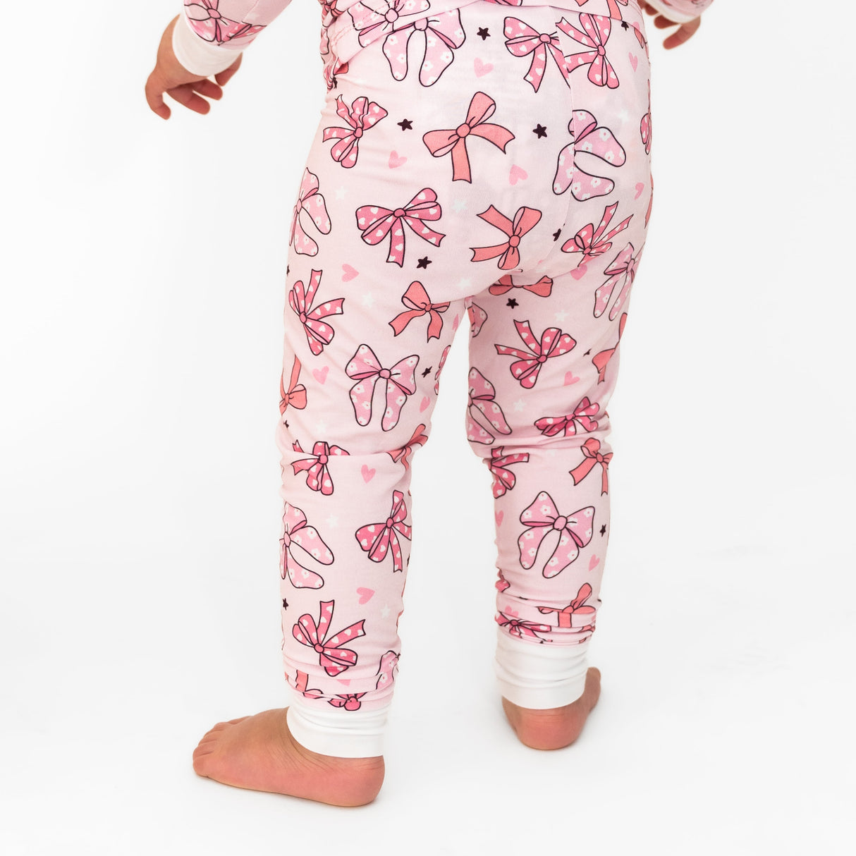 Two Piece Pink Bow Set