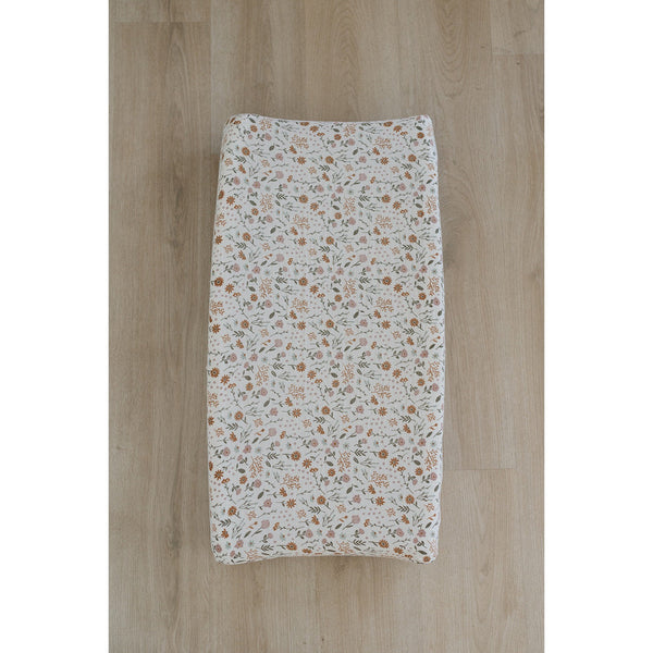 Meadow Floral Changing Pad Cover - HoneyBug 