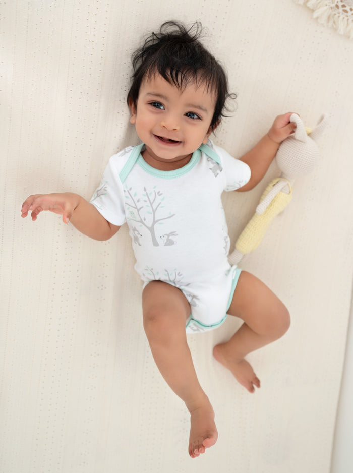 Organic Cotton Joy Bodysuit - Woodland - HoneyBug 