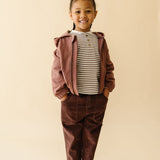 Organic Tee and Corduroy Pant Set - Plum - HoneyBug 