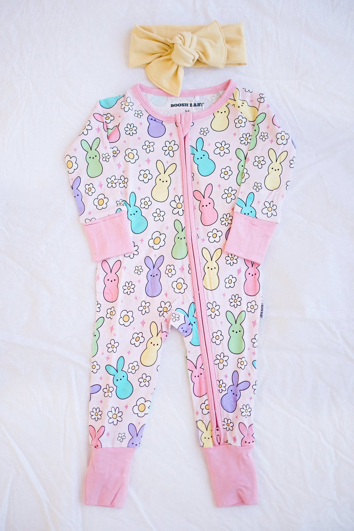 Bunnies | Bamboo Convertible Zippy Romper - HoneyBug 
