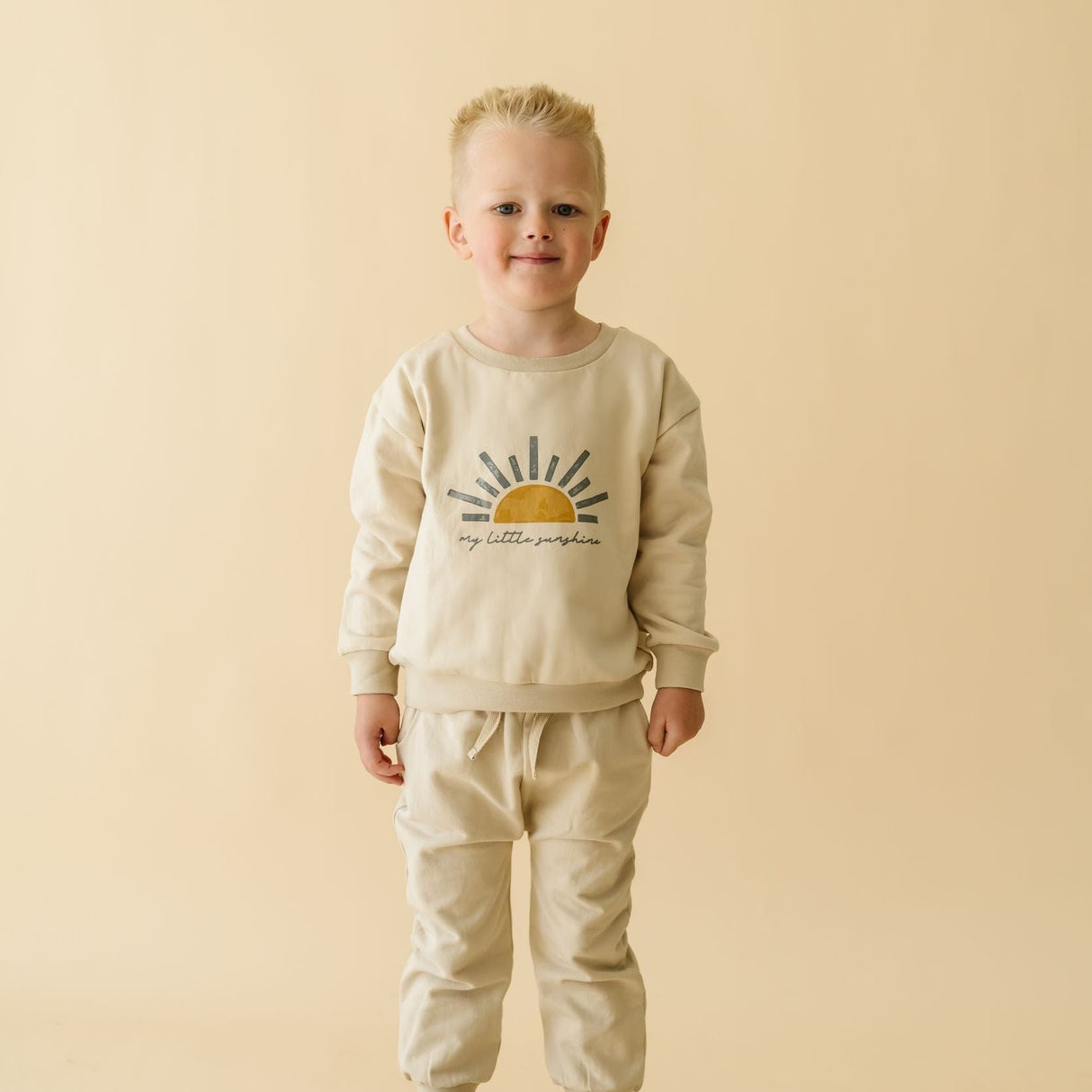 Organic Fleece Sweatshirt - My Little Sunshine - HoneyBug 