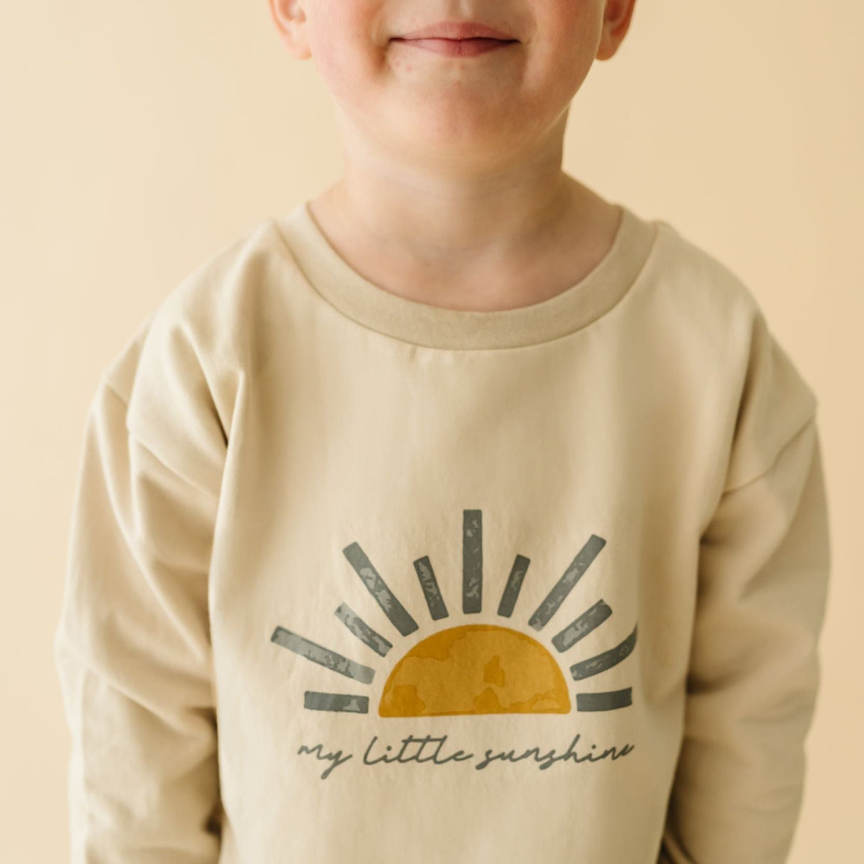 Organic Fleece Sweatshirt - My Little Sunshine - HoneyBug 