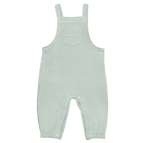 Waffle Overalls - Sage - HoneyBug 