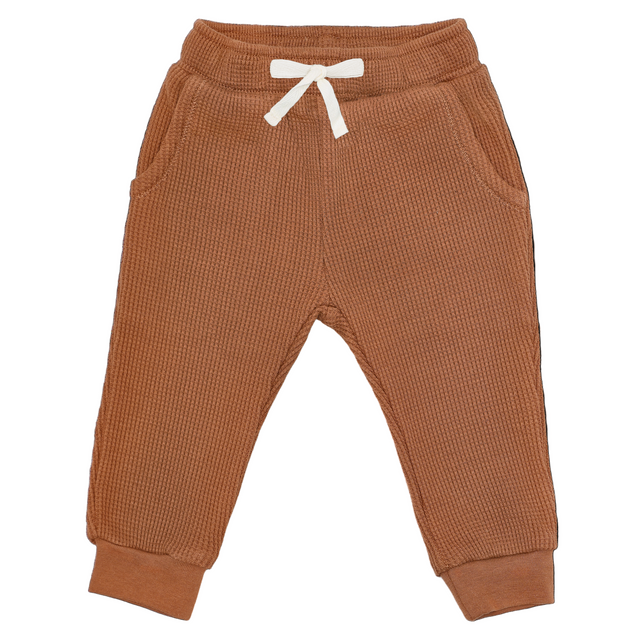 Waffle Joggers - Caramel - HoneyBug 