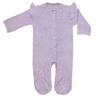 Waffle Ruffle Footie - Lavender - HoneyBug 