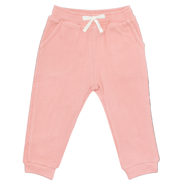 Waffle Joggers - Dusty Rose - HoneyBug 