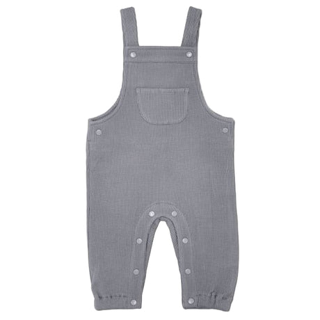 Waffle Overalls - Smoke - HoneyBug 
