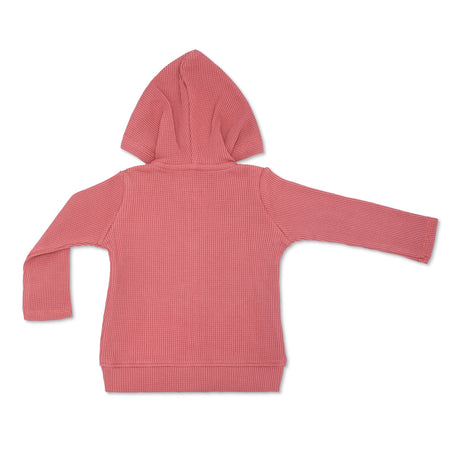 Waffle Hoodie - Terra Cotta - HoneyBug 