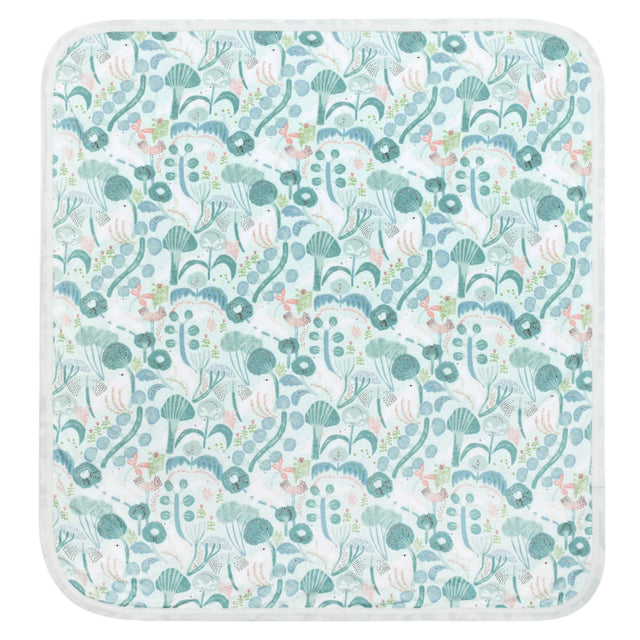 Bamboo Blend Baby Blanket - Minty Bear Bloom - HoneyBug 