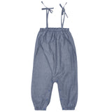 Tie Shoulder Jumpsuit - Chambray - HoneyBug 