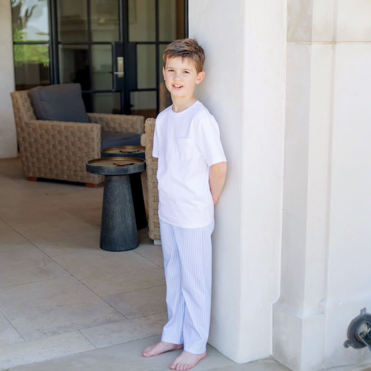 Beckett Boys' Hangout Pant - Classic Stripe - HoneyBug 