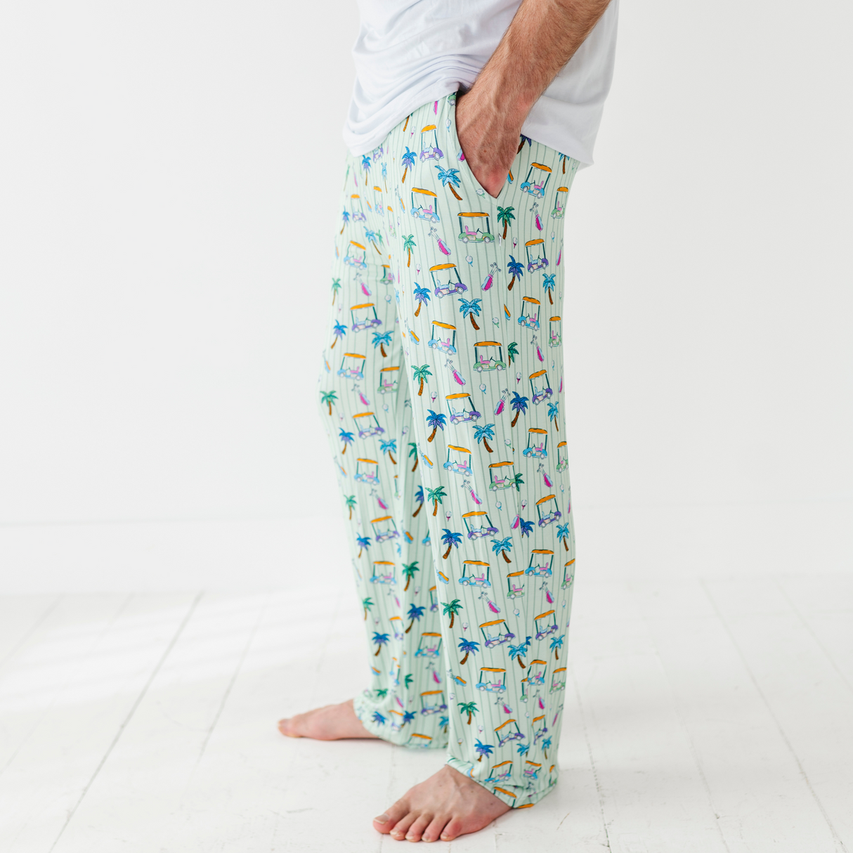It's Fore O'Clock Somewhere Mens Lounge Pants - HoneyBug 