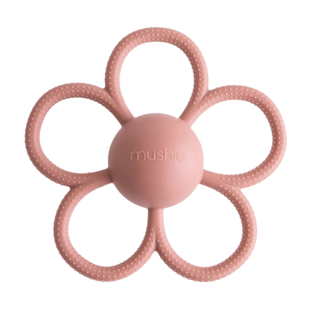Daisy Rattle Teether - Soft Lilac - HoneyBug 