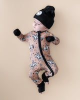 Bamboo Zip Romper | Desert Cowboy - HoneyBug 
