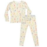 Dino ABC Bamboo Kids Pajamas - HoneyBug 