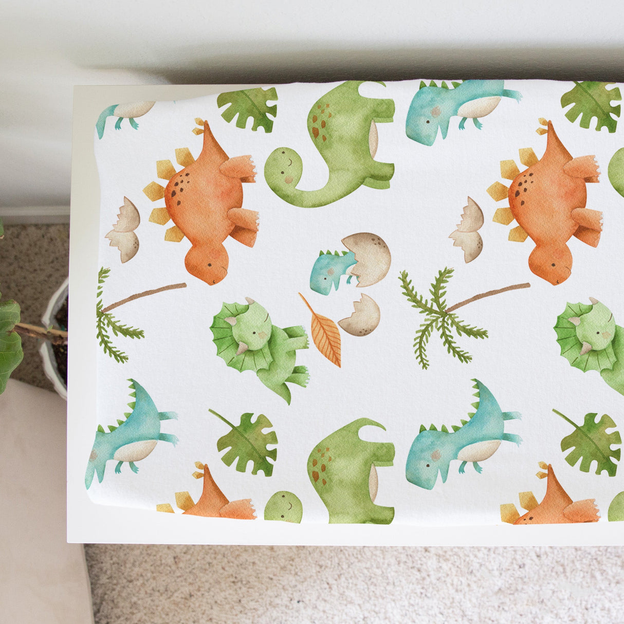 Changing Pad Cover - Dinosaurs - HoneyBug 