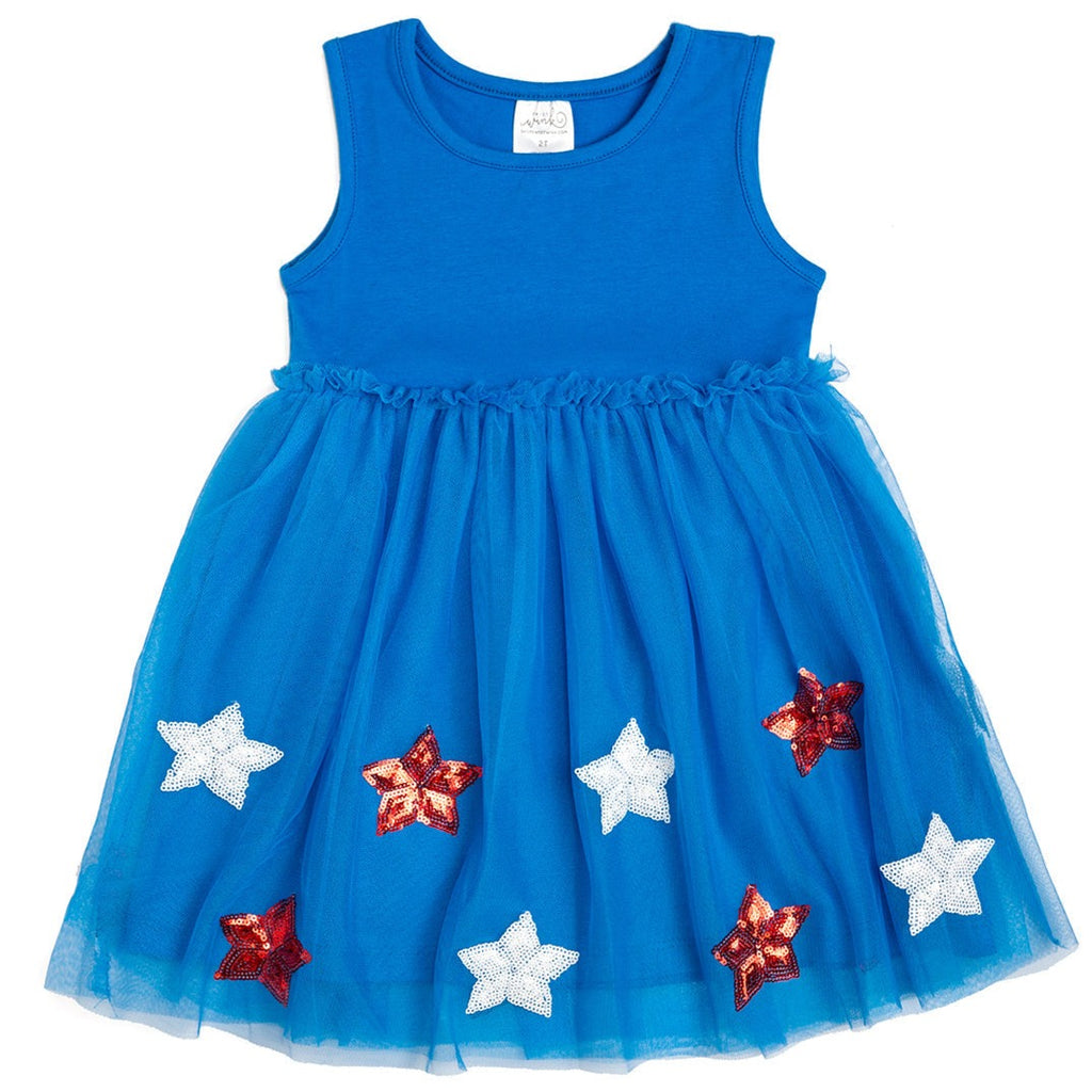 Patriotic Star Tank Tutu Dress - HoneyBug 
