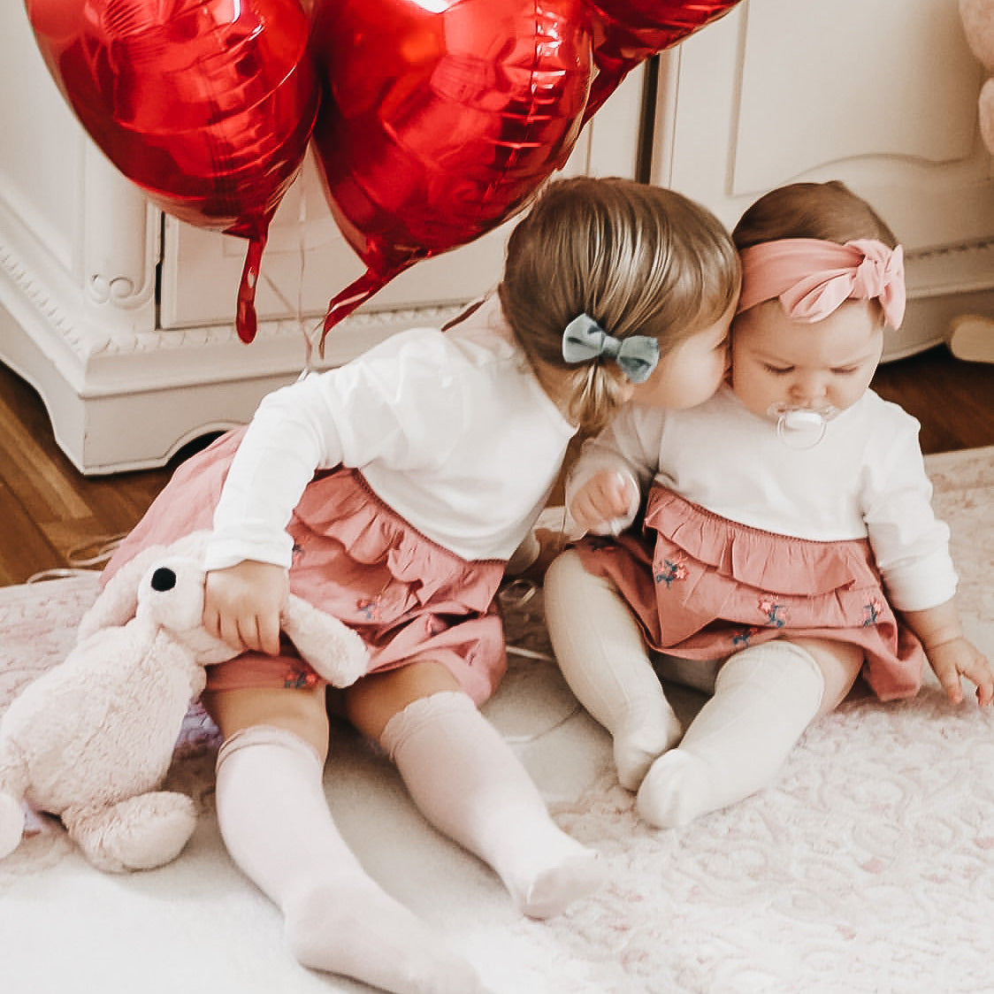 Ruffle Cotton Knee High Socks