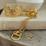 Tabitha Hammered Cuff Bracelet - HoneyBug 