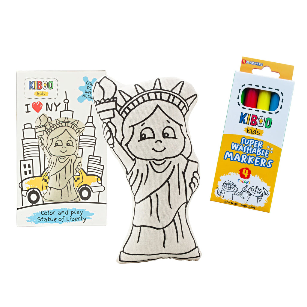 Kiboo Kids Liberty Boo - Statue of Liberty for Coloring and Play - HoneyBug 