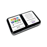 Watercolors – Metal Palette – 12 Colors – Travel Friendly