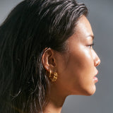 Braxton Chain Hoop Earring - HoneyBug 