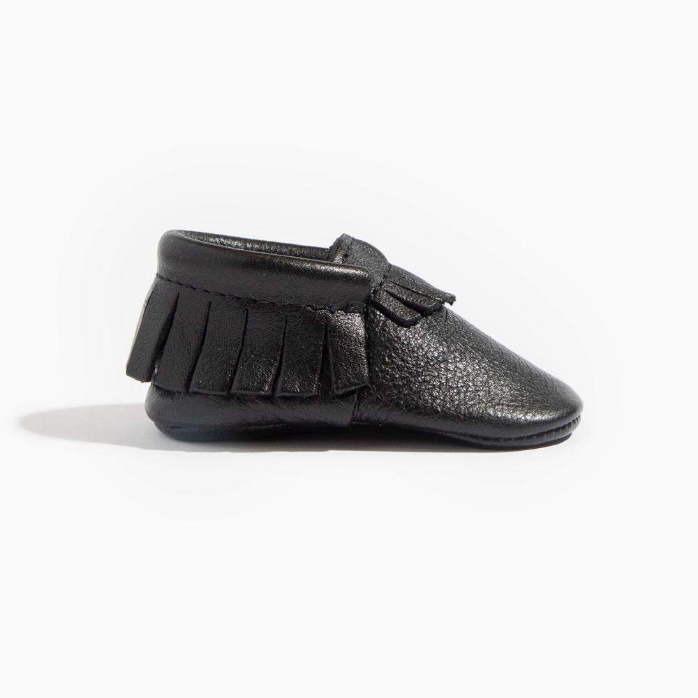 Ebony Moccasin Baby Shoe - HoneyBug 