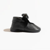 Ebony Knotted Bow Baby Shoe - HoneyBug 